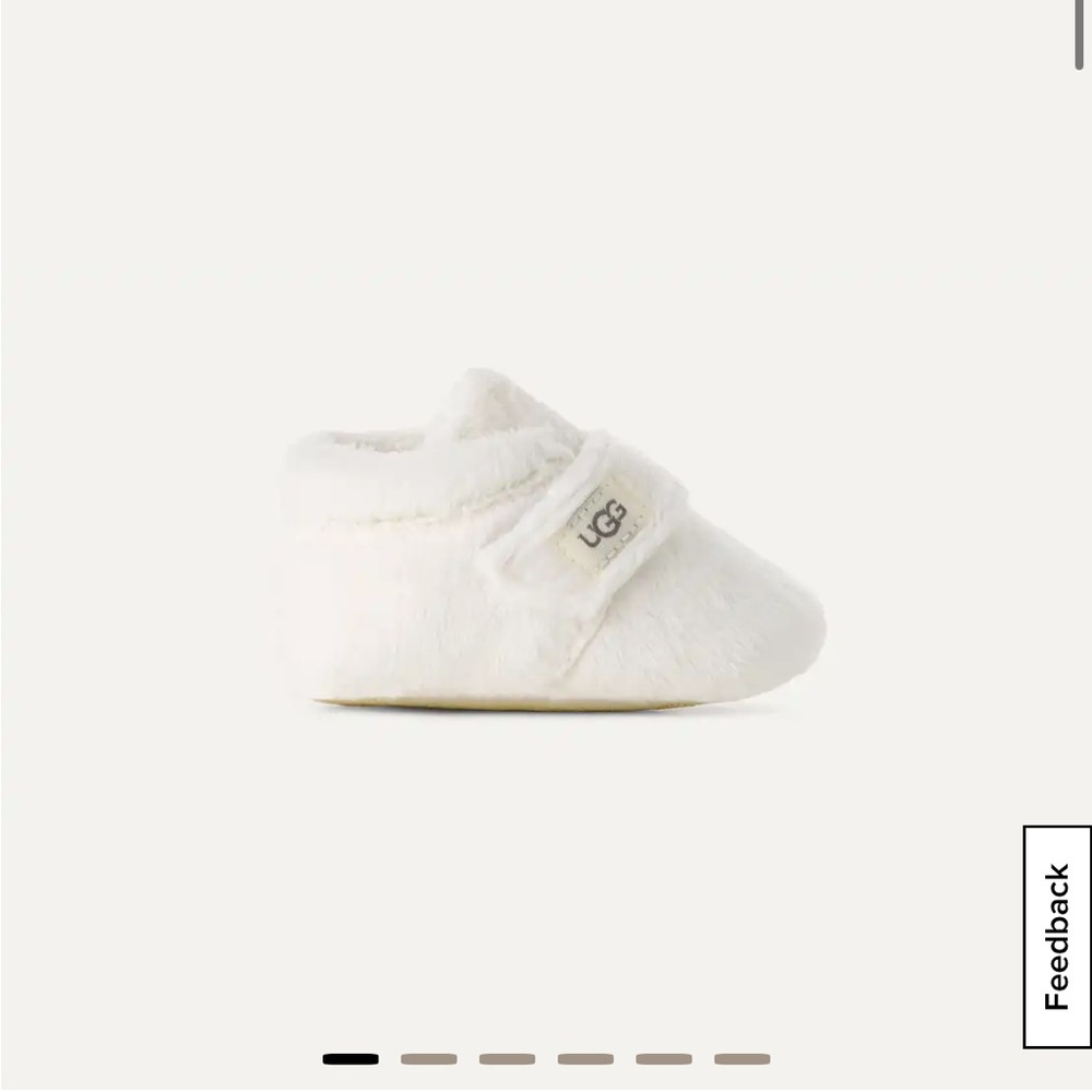 UGG Cream Fuzzy Infant Booties